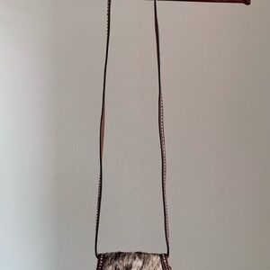 Brighton Leather mini crossbody cowhide bag